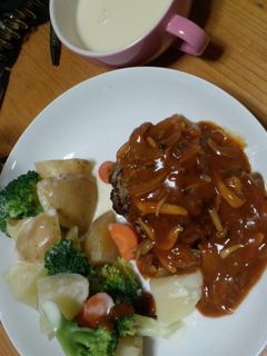 卵なし!!柔らかハンバーグ♪-レシピのメイン写真