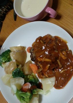 卵なし！！柔らかハンバーグ♪-レシピのメイン写真