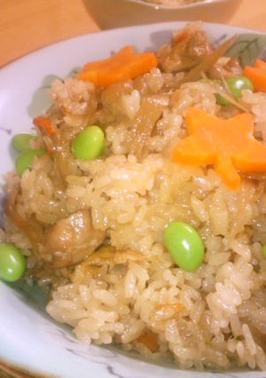栄養士ママ☆秋色おこわ-レシピのメイン写真