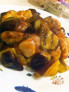 茄子と鶏ももの甘酢炒め-レシピのメイン写真