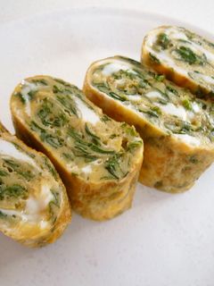 塩麹で味付け♬モロヘイヤの卵焼き-レシピのメイン写真