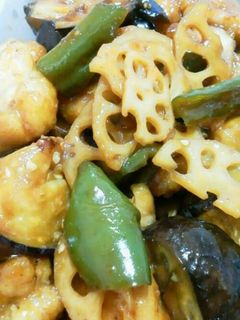 鶏肉と野菜の韓国風甘辛炒め☆-レシピのメイン写真