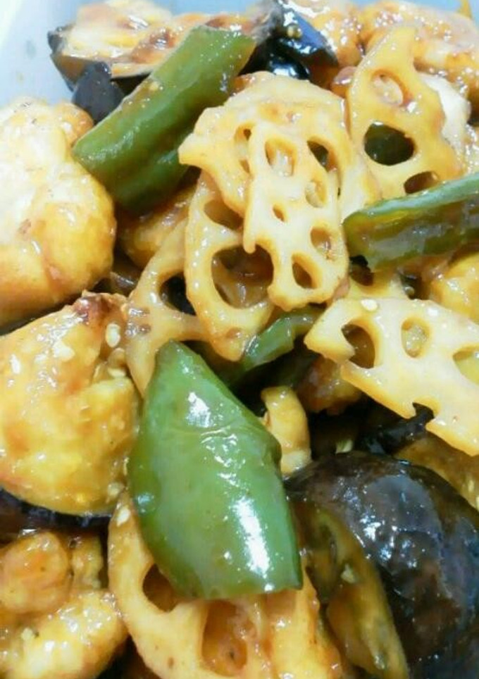 鶏肉と野菜の韓国風甘辛炒め☆-レシピのメイン写真
