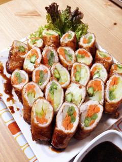 【おかず】いろどり野菜の豚肉まきまき-レシピのメイン写真
