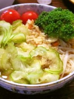 シーチキン玉子素麺-レシピのメイン写真