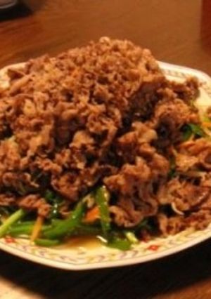 モヤシ野菜炒め牛肉のせ-レシピのメイン写真