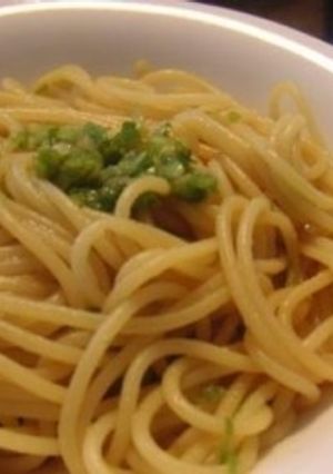 葱と醤油のスパゲッティ-レシピのメイン写真