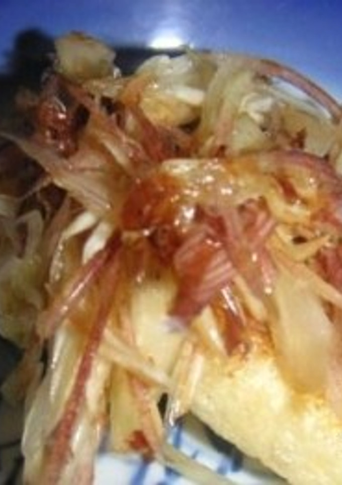 焼き油揚げの茗荷のせ-レシピのメイン写真