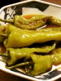 万願寺唐辛子の焼きびたし-レシピのメイン写真