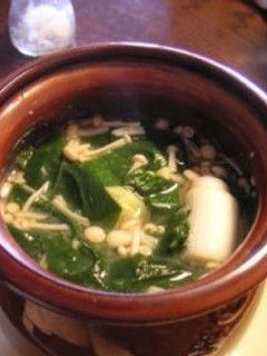 電子レンジで簡単味噌汁(ほうれん草等)-レシピのメイン写真