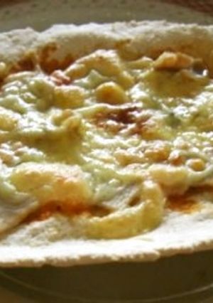 残りパン粉を使った石釜焼風ピッツア-レシピのメイン写真