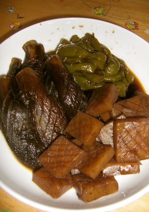 【おかず】夏野菜のピリ辛こんにゃく-レシピのメイン写真