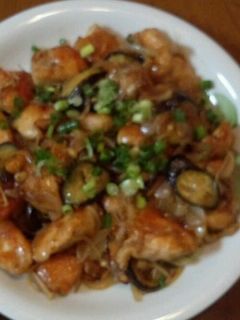 鷄と茄子の甘ポン炒め-レシピのメイン写真