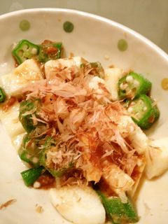 長いもとオクラの醤油麹和え-レシピのメイン写真