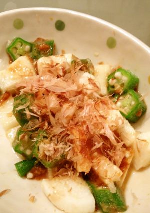 長いもとオクラの醤油麹和え-レシピのメイン写真