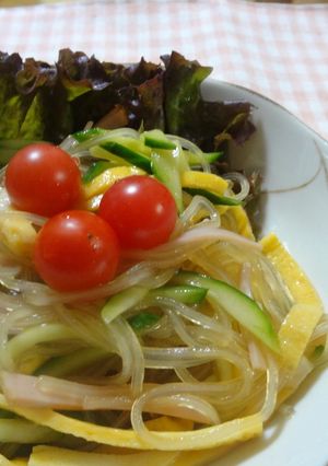 超〜シンプル♪ポン酢で中華春雨サラダ-レシピのメイン写真