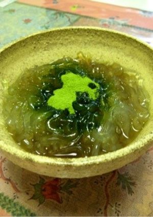 抹茶黒みつのところてん-レシピのメイン写真