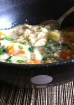 胃にやさしい豆腐入り芋粥-レシピのメイン写真