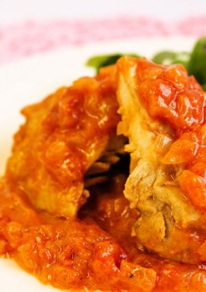鶏のあっさりトマトクリーム煮込み-レシピのメイン写真