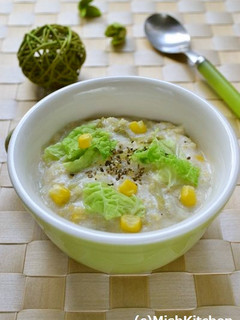 白菜とコーンのクリーミー酒粕スープ-レシピのメイン写真
