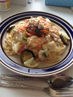 野菜チーズクリームパスタ-レシピのメイン写真