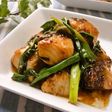 鰤と九条ねぎのソース照り焼き