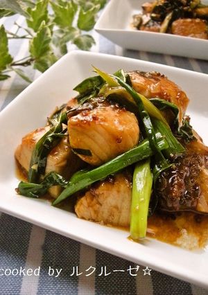 鰤と九条ねぎのソース照り焼き-レシピのメイン写真