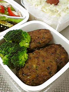 お弁当仕様☆豆腐入り和風ハンバーグ-レシピのメイン写真