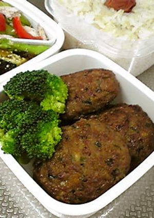 お弁当仕様☆豆腐入り和風ハンバーグ-レシピのメイン写真