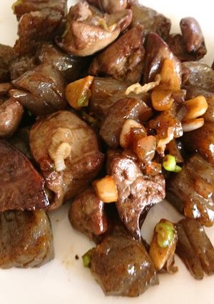 鶏レバーとこんにゃくの炒め煮-レシピのメイン写真
