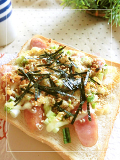ウインナーと葱の和トースト-レシピのメイン写真