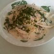 キノコとほうれん草のクリームパスタ