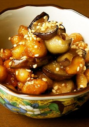 水煮大豆と茄子の簡単常備菜-レシピのメイン写真