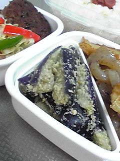 お弁当仕様☆蒸しナスのゴマ和え-レシピのメイン写真