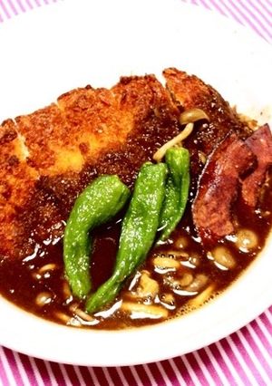 きのこたっぷりカツカレー-レシピのメイン写真
