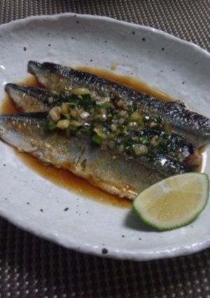 秋刀魚の香味ソース-レシピのメイン写真
