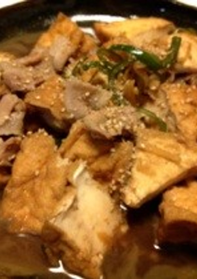 節約＊厚揚げと少量の肉で中華煮込み-レシピのメイン写真