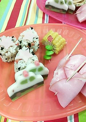 トミカ（かまぼこ）朝食プレート-レシピのメイン写真