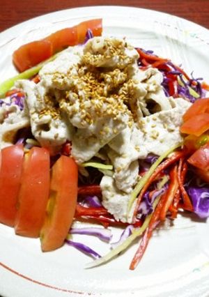 あり合わせ野菜の豚マヨサラダ-レシピのメイン写真