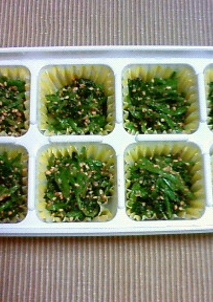 お弁当に☆定番・ほうれん草のごま和え-レシピのメイン写真