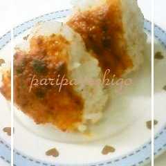 A picture of ゴマ♡ごま～！味噌バター焼きおにぎり♪.