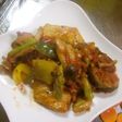 【おかず】カジキのカラフルトマトソース煮