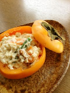 料亭の☆柿の白和え-レシピのメイン写真