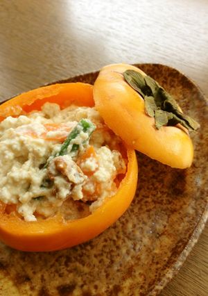 料亭の☆柿の白和え-レシピのメイン写真