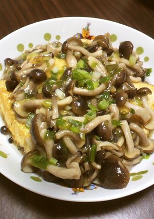 豆腐ステーキの木の子あんかけ♪-レシピのメイン写真