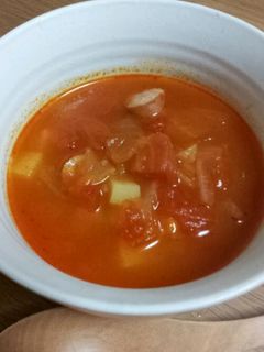 具だくさんほっこりトマトスープ。-レシピのメイン写真