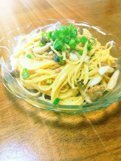 納豆の味噌クリームパスタ(*UωU*)-レシピのメイン写真