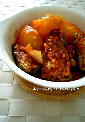トマトジュースで煮込む★ピーマンの肉詰め-レシピのメイン写真