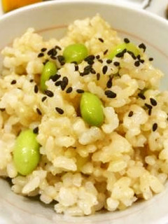 玄米の枝豆ごはん-レシピのメイン写真