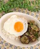 簡単♪メインが直ぐできる！茄子と豚味噌丼